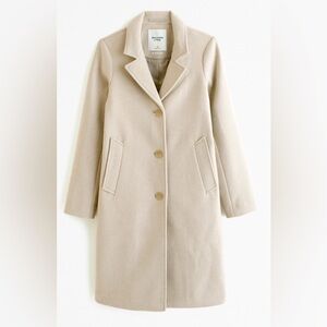 Abercrombie & Fitch Wool-Blend Dad Coat